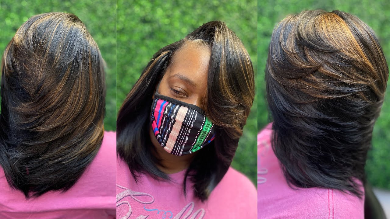 Quickweave wrap with layers | Louisiana Client💕 | Saga Remy Hair | live feed