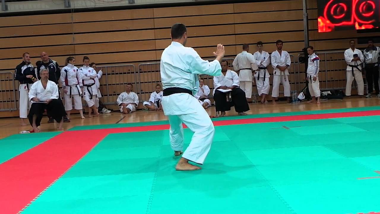Dejan Nedev performing kata at UWK - ITKF World championship in Koper Slovenia