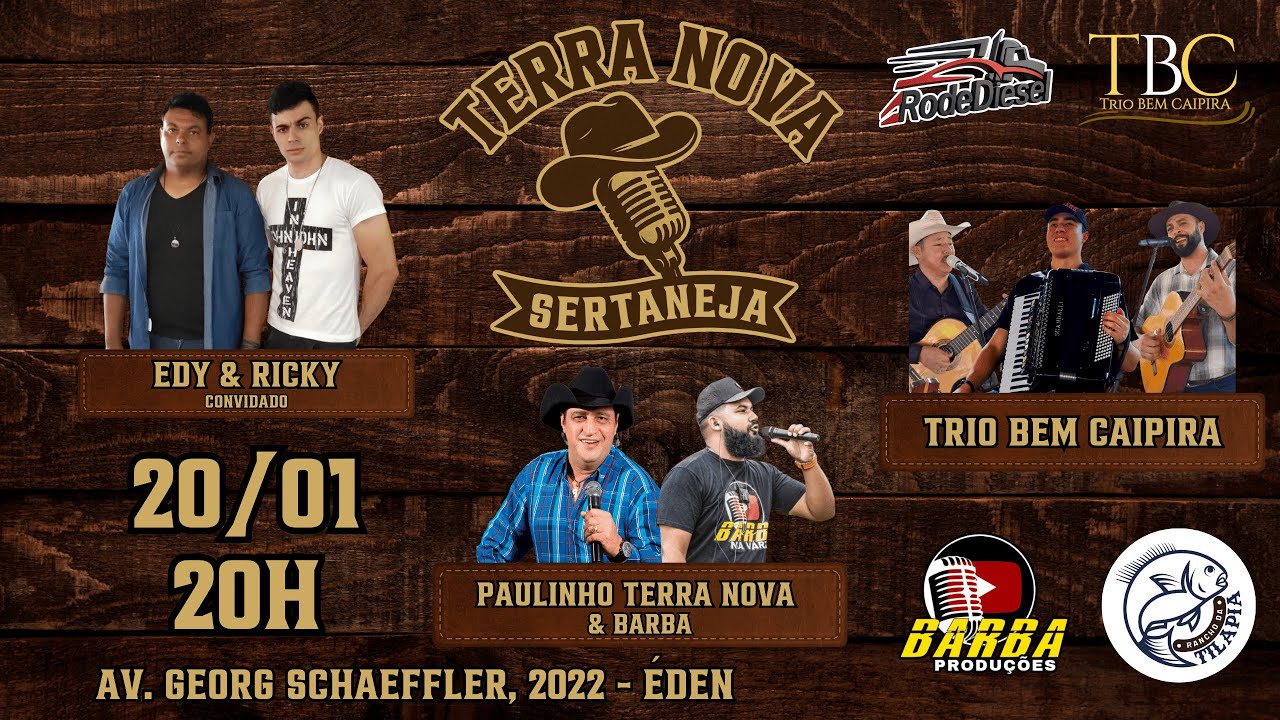 PROGRAMA TERRA NOVA SERTANEJA #10 - CONVIDADO: EDY & RICKY