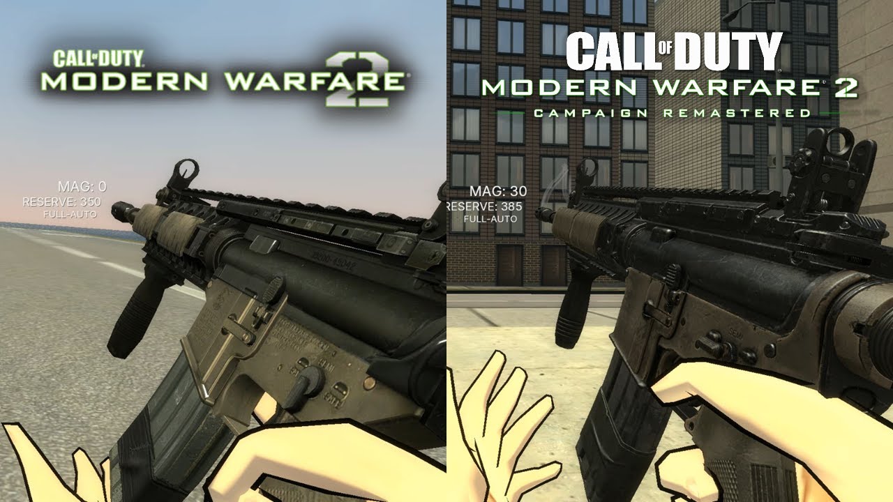 Gmod All Weapons MW2 VS MWCR2