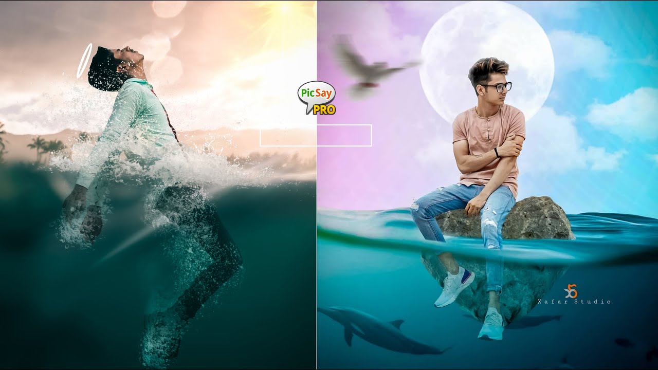 UNDERWATER | Photo Editing Tutorial IN Picsay PRO | Easy Steps To This Tutorial | #ikediting