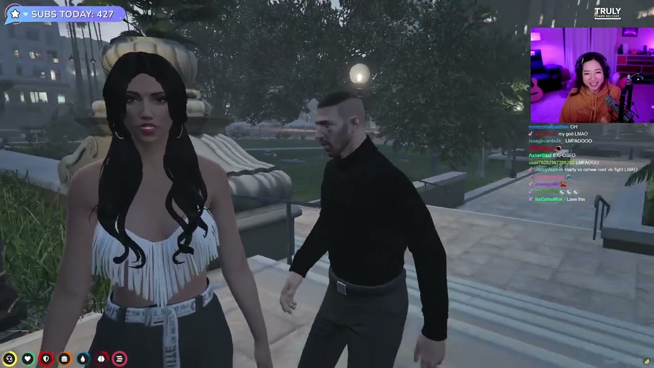 Ramee Caught 4k April & Marty Holding Hands