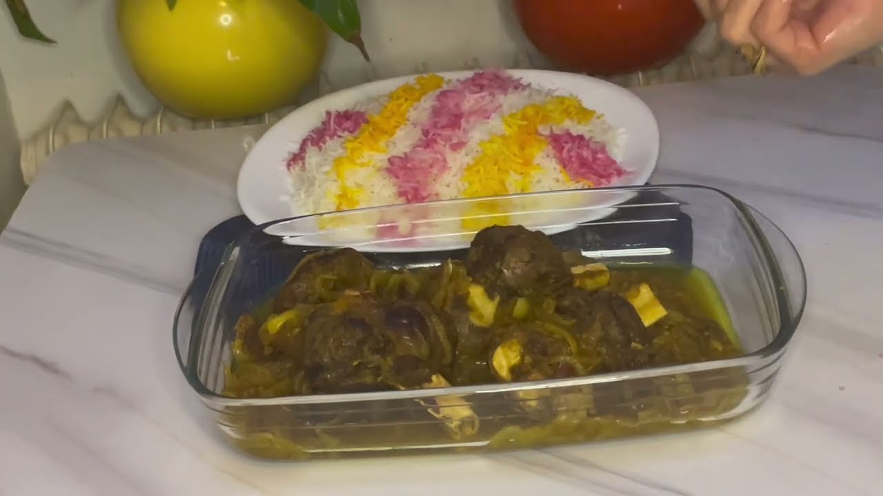 طرز تهیه دوپیاز خوشمزه و لذیذ💕#اشپزی #foryou #food #فوریو #آموزش 