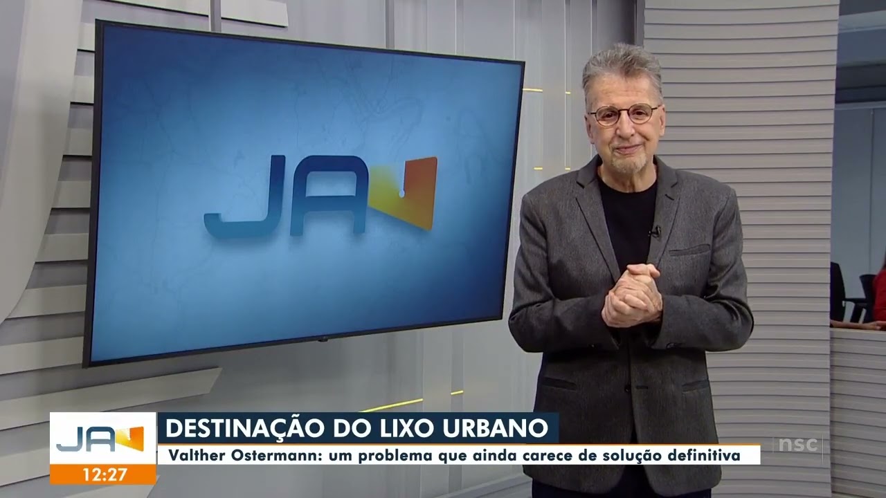 Jornal do Almoço   SC Blumenau   -Valther Ostermann comenta sobre a destinação do lixo urbano.