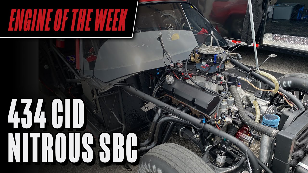 Nitrous-Powered 434 cid Small Block Chevy Engine