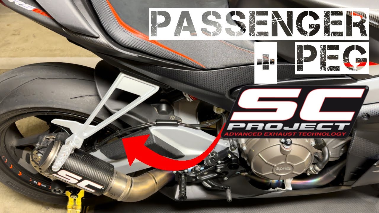 RS 660 | Passenger Pegs with SC Project Exhaust | How to fit