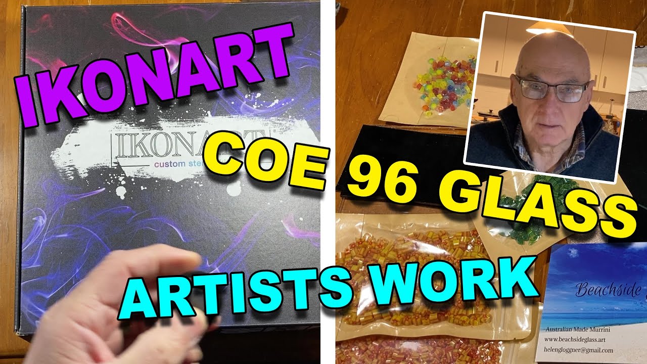 Ikonart Stencils, COE 96 Glass and Showcase! Phew!