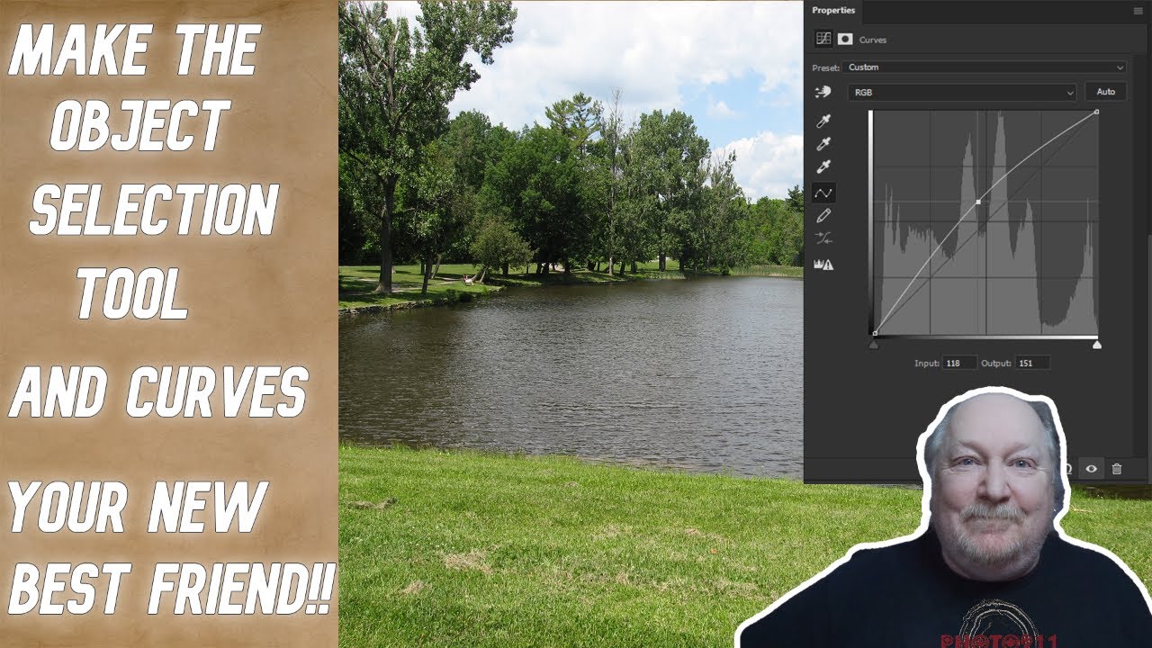 The Secret to Great Photos OBJECT SELECTION TOOL & CURVES in Photoshop