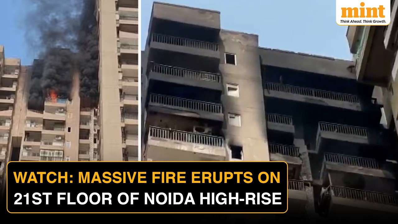 Massive Fire Breaks Out On 21st Floor Of Noida High-Rise, CM Orders Swift Response