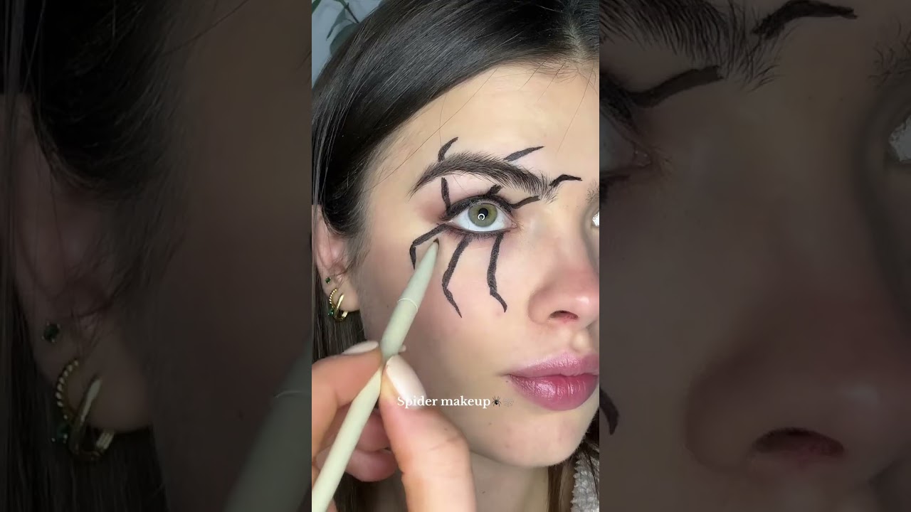 halloween spider makeup 🕸🕷