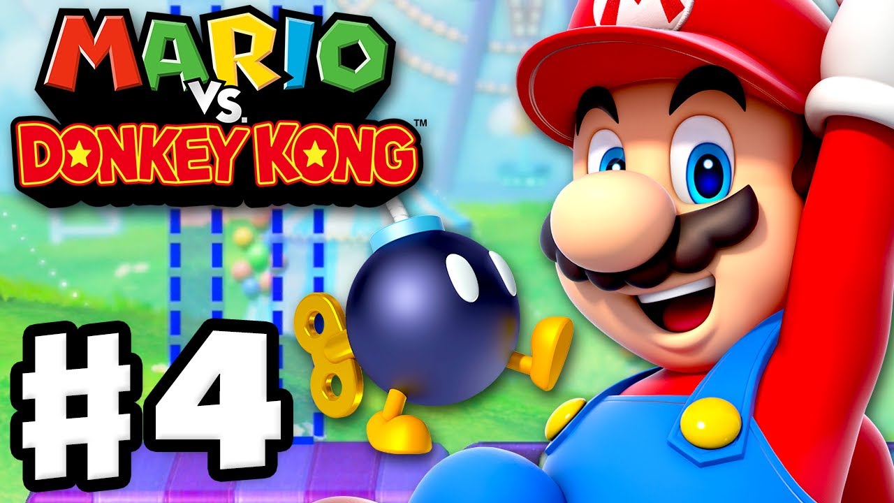 Mario vs. Donkey Kong - Gameplay Walkthrough Part 4 - World 4 Merry Mini-Land