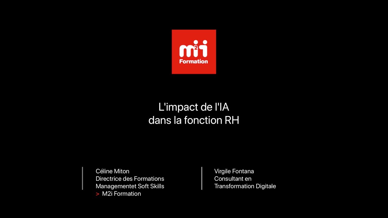 Formation M2i - L'impact de l'IA dans la fonction RH