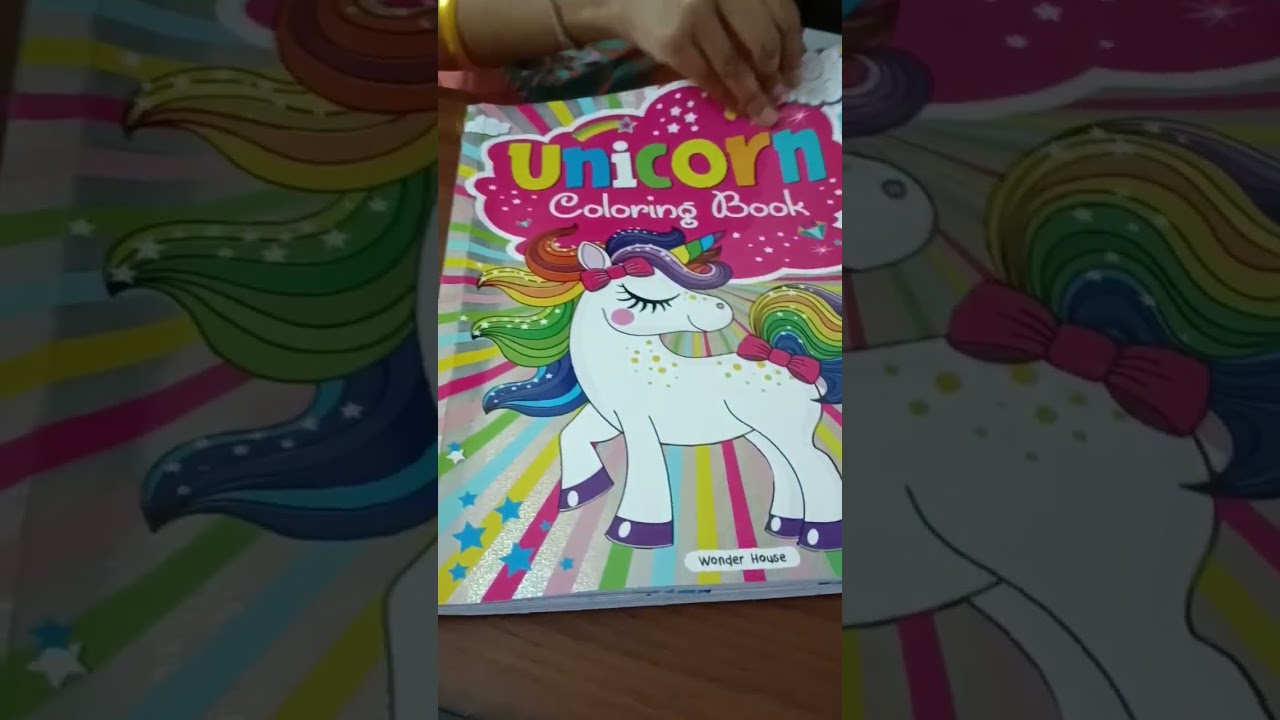 My Unicorn Colouring Book 🦄 📚 #shorts #youtubeshorts #fun #viral #twinklesisters #unicorn