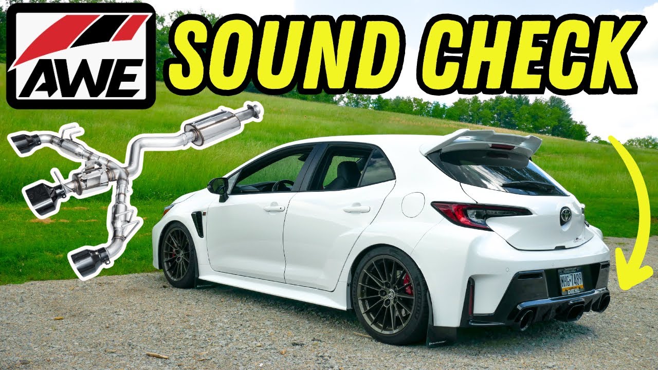 AWE: клипы со звуком выхлопа и полный обзор | GR Corolla (самый подробный обзор выхлопной системы...