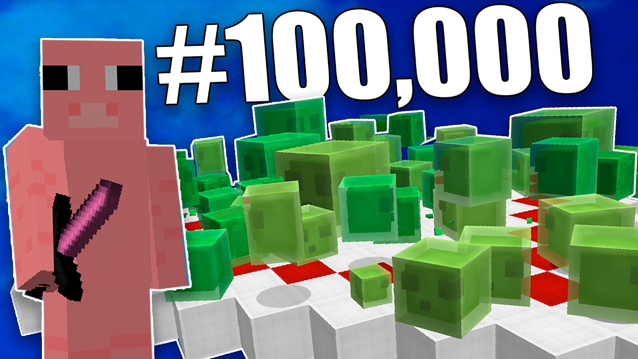 Я Убил 100,000 Слизней В Майнкрафт