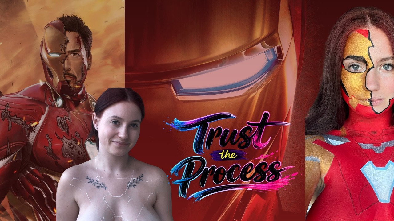 Trust the process ... Iron Man Makeup Transformation  ♥️