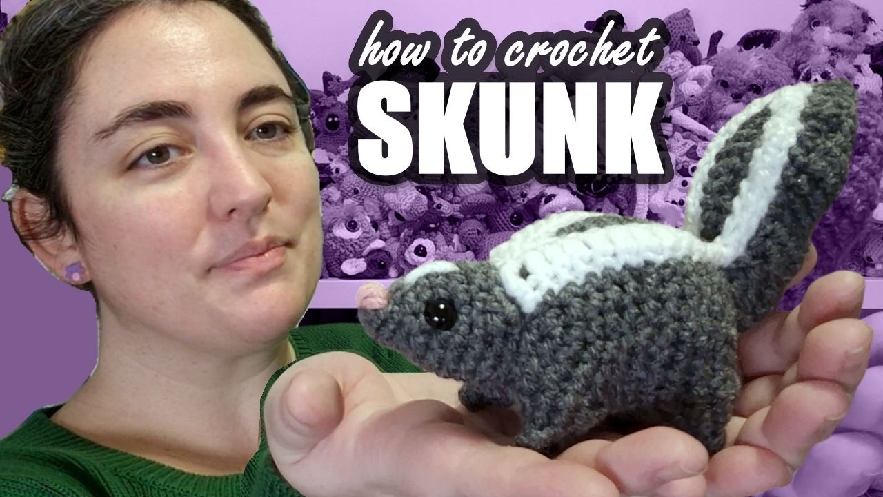 Skunks are adorable [Crochet Pattern & tutorial]