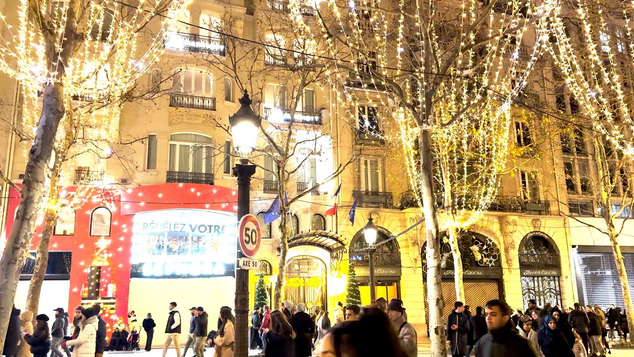New Year's Eve Countdown on Champs Élysées, Marriott Hotel