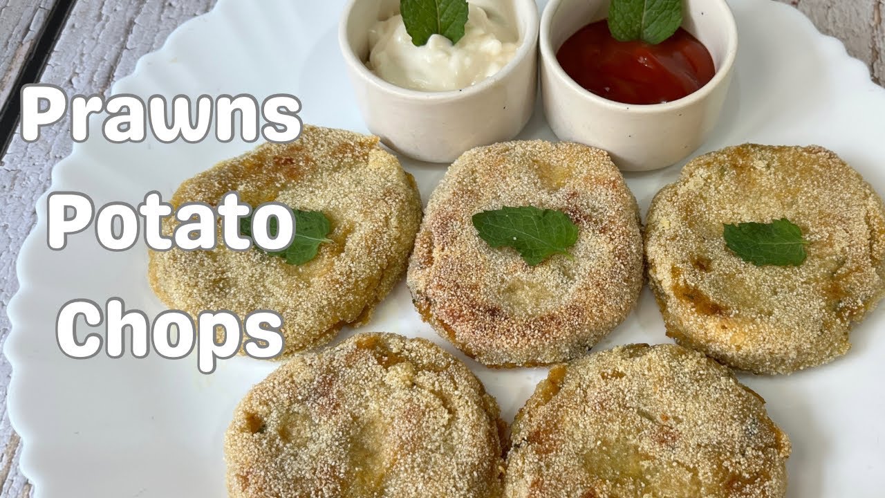 Goan Prawns Potato Chops Recipe | Prawns Cutlets | Goan Prawns Chops