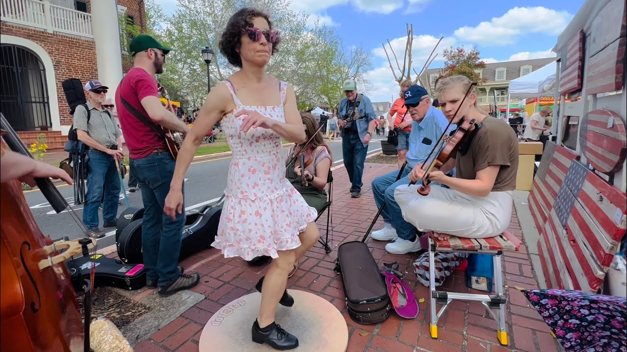 Over the Waterfall - M.M. buckdancer - The Yellow Dandies bluegrass - Bear on the Square 2022