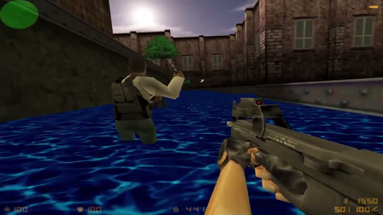 counter-strike beta 6.0 - playing with bots in as_riverside