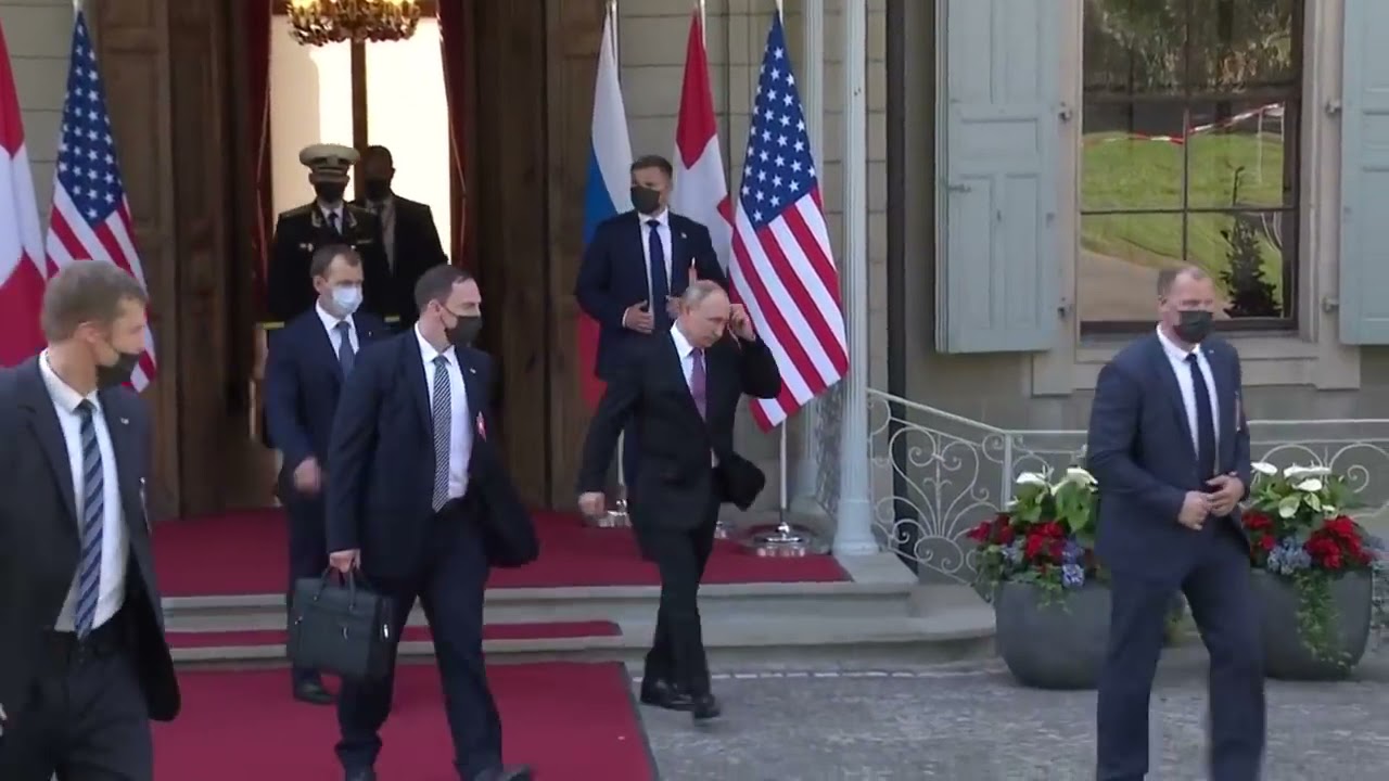 Russian President Vladimir Putin leaves Villa La Grange after meeting with Joe Biden |  AFP Russian