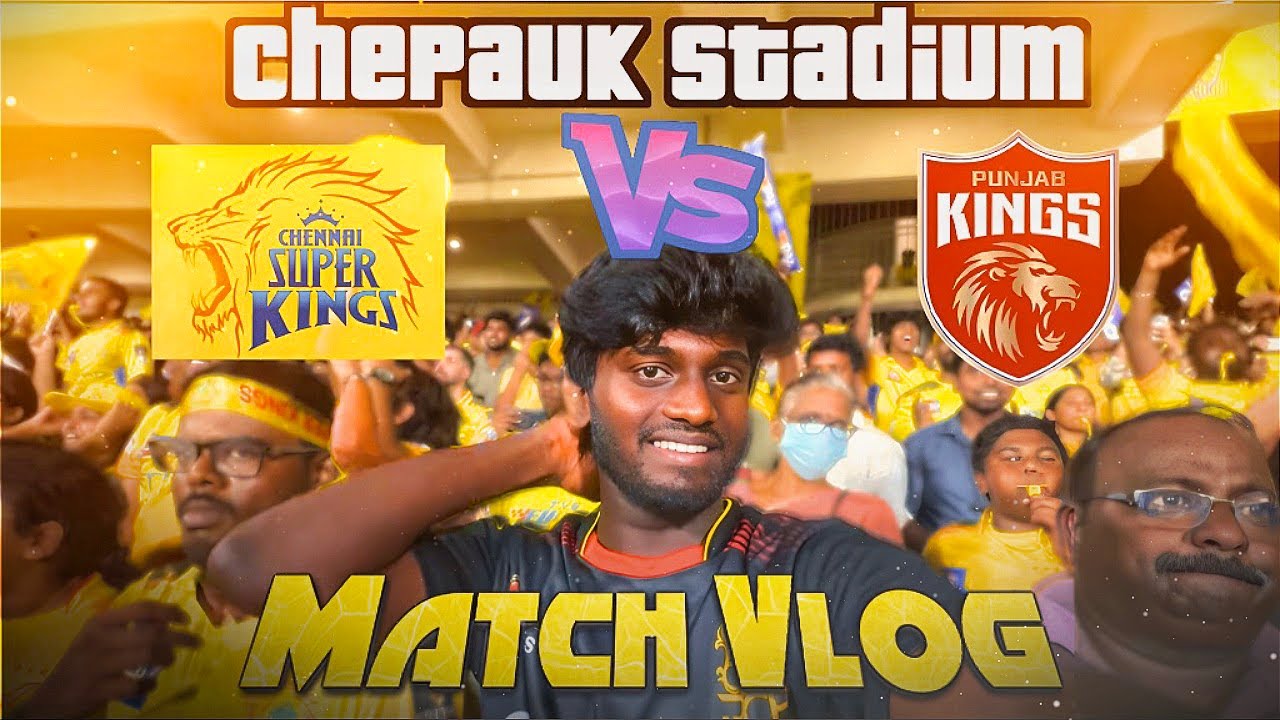RCB fan🚩at Chepauk Stadium for CSK Match❤💛| Jenish Kennedy 