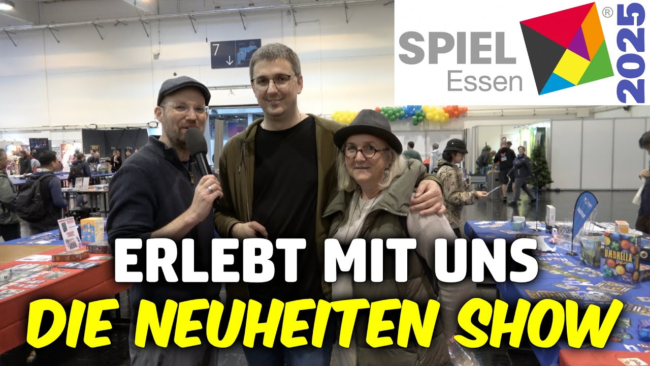 Erlebt mit uns die Neuheitenshow auf der SPIEL 25 LIVE !