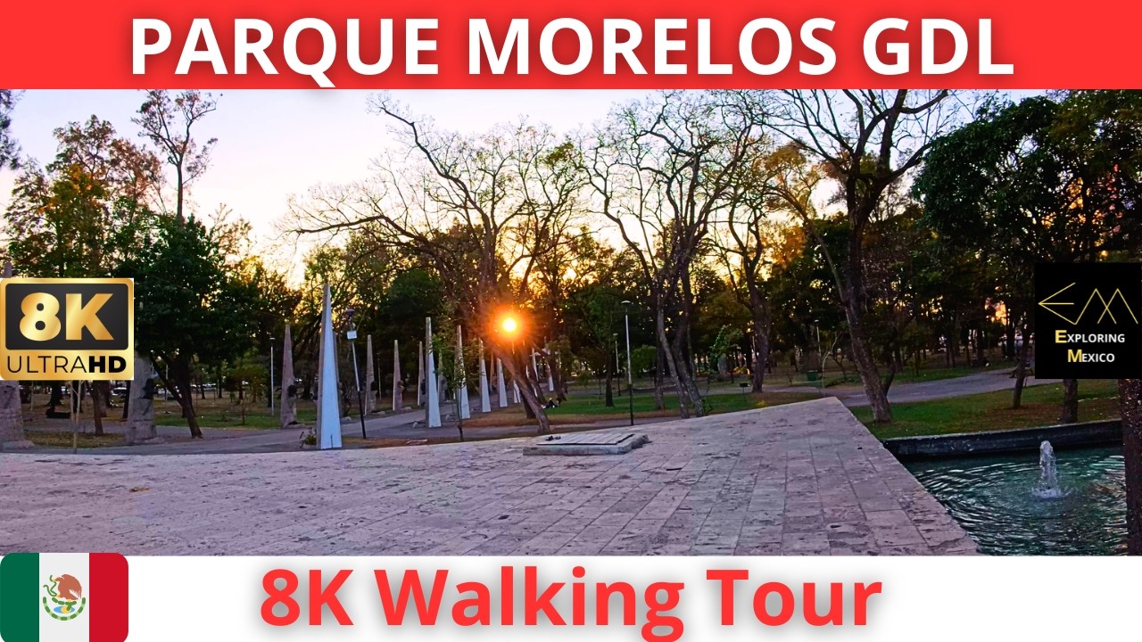 Caminando en GUADALAJARA 2026 por EL PARQUE MORELOS Centro Historico en 8K 🇲🇽
