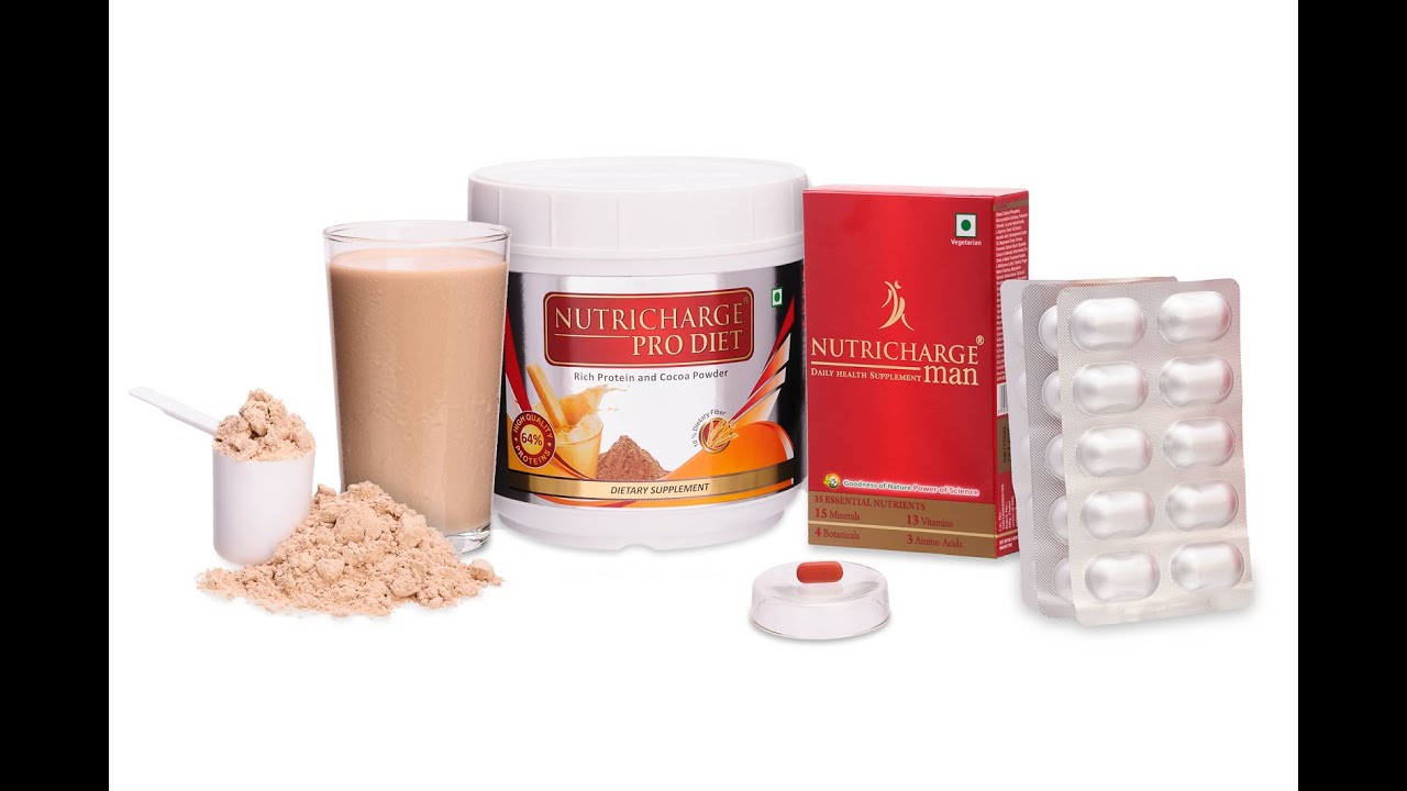 Product Demo-Nutricharge Man and ProDiet