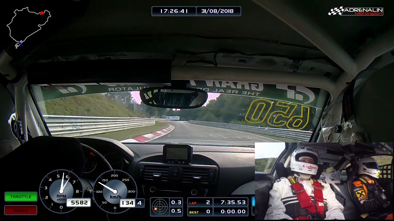 Meine Renntaxi-Fahrt im BMW M235i CUP #650 von Adrenalin-Motorsport bei VLN6 2018!