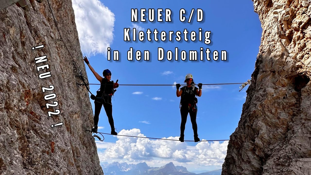 Genialer Klettersteig auf den Piz da Peres - Dolomiten - C/D Level - 2022 erst eröffnet