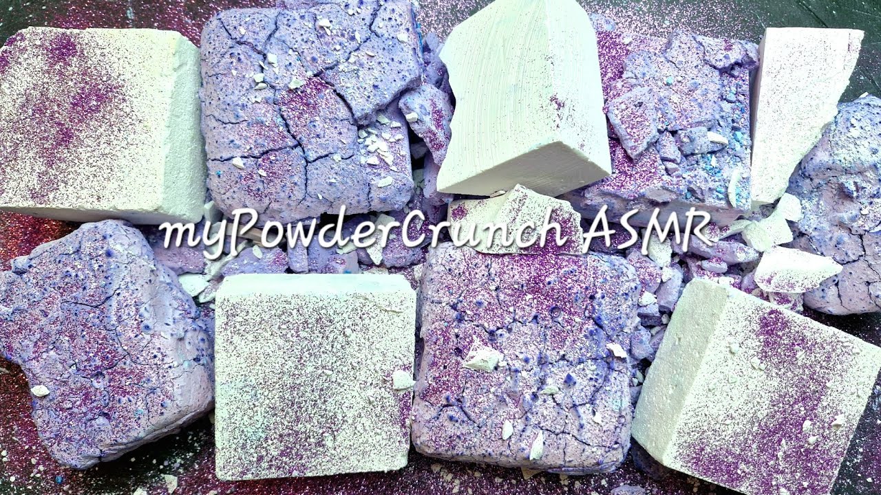 Pasted Gym Chalk Blocks & Fresh Blocks • Crunchy Crispy • ASMR • Powderplay • Oddly Satisfying