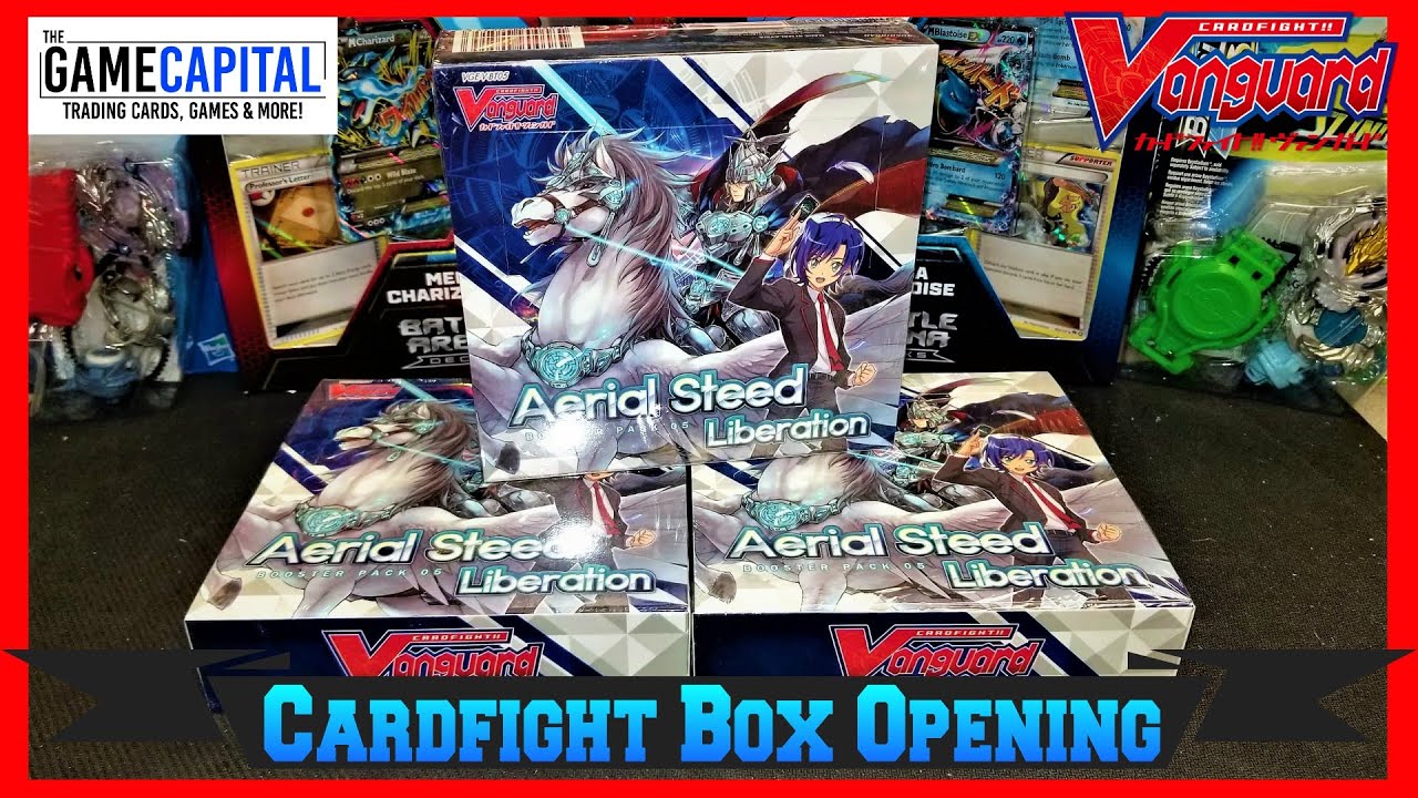 Cardfight Vanguard Aerial Steed Liberation V-BT05 3x Booster Box Opening