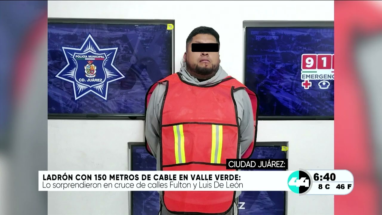 Ladrón con 150 metros de cable en Valle Verde