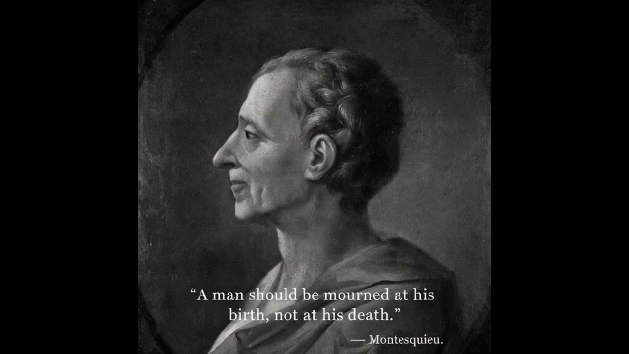 Life&rsquo;s Paradox: Mourn Birth, Not Death #montesquieu #philosophyquotes #quotes