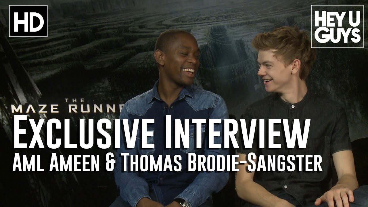 Thomas Brodie Sangster & Aml Ameen Exclusive Interview - The Maze Runner