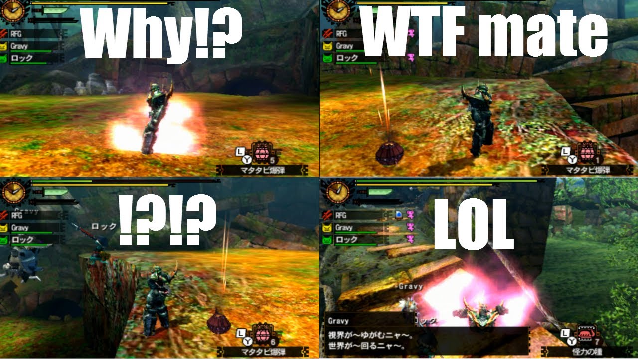 [MH4] Why are players blowing themselves up with the Felvine Bomb in Monster Hunter 4?