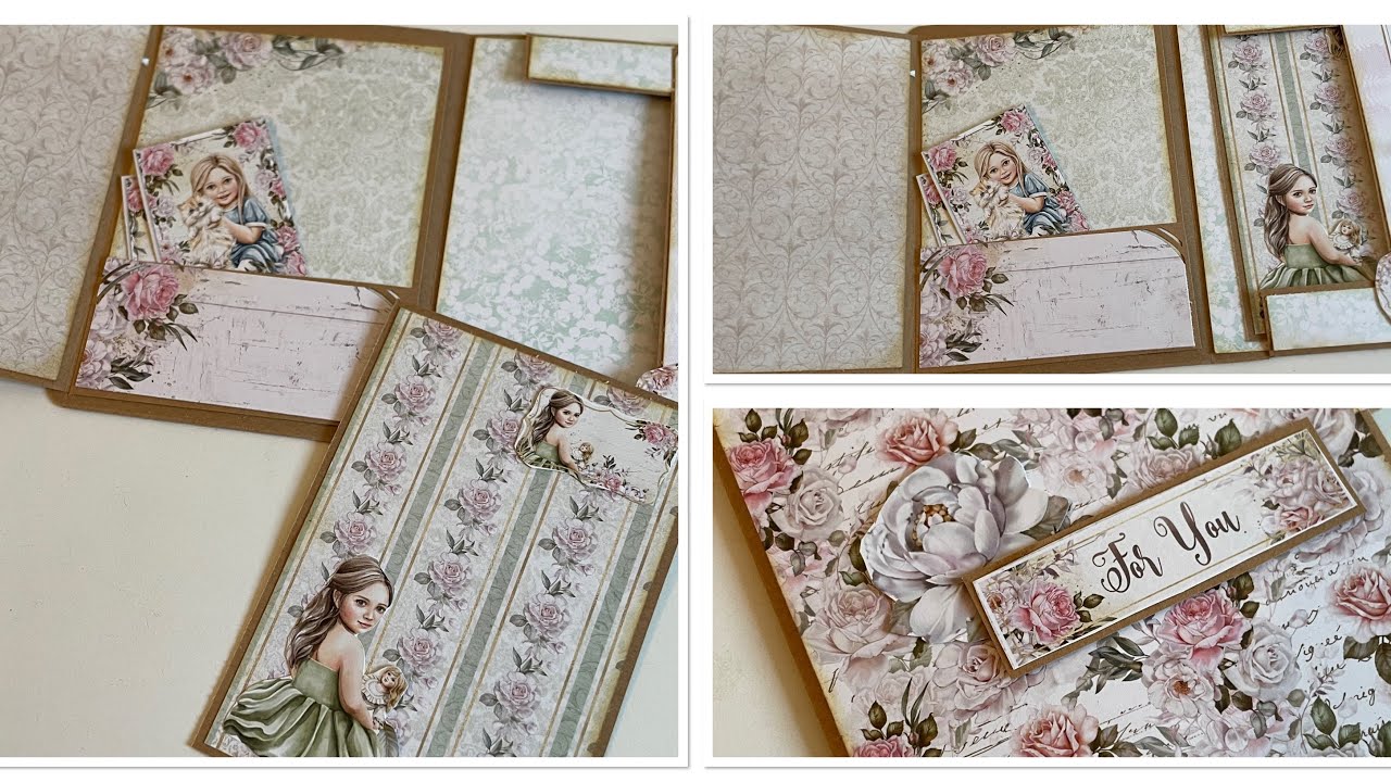 tuto carte /envelloppe /PAPIER STEF AND SCRAP /j'adooore
