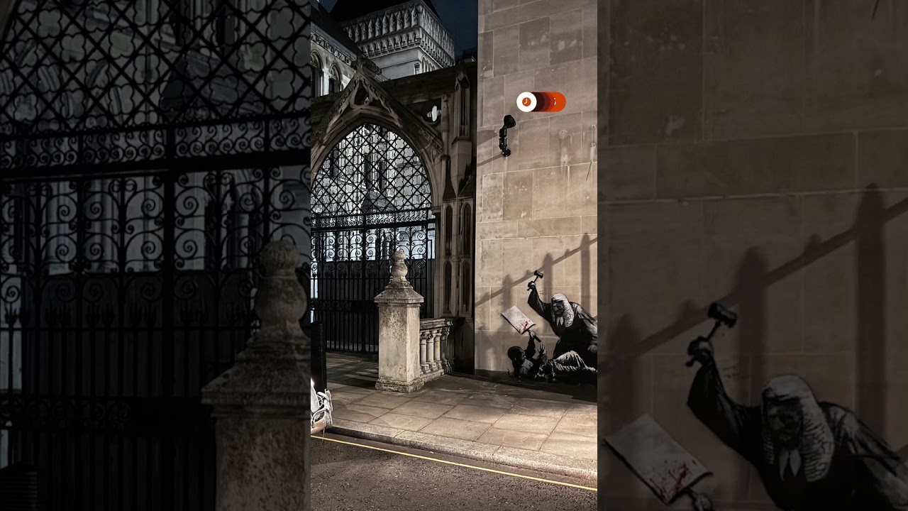 New Banksy mural appears on London High Court wall