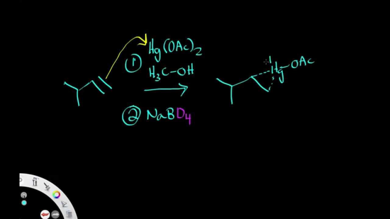 Oxymercuration Demercuration / Reduction with stereochemistry