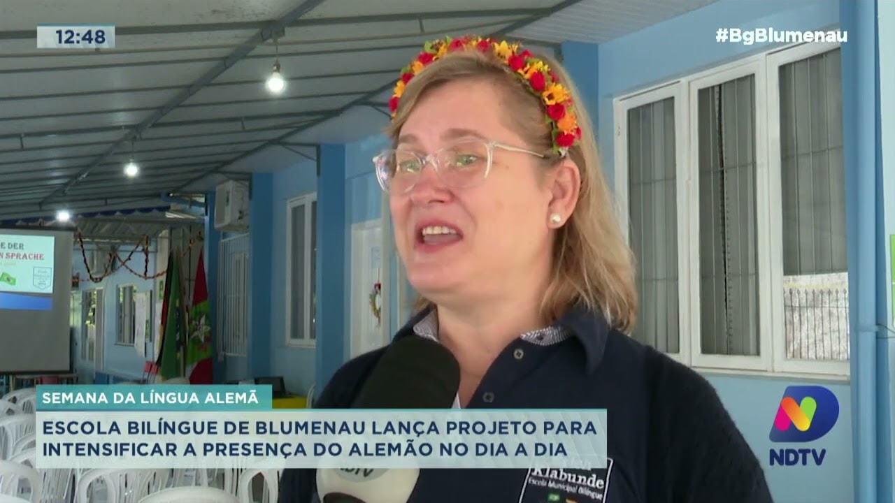 Escola bilíngue de Blumenau lança projeto para intensificar a presença do alemão no dia a dia