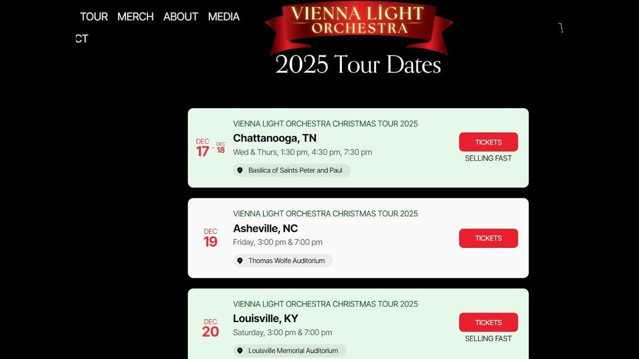 Vienna Light Orchestra 2025 Christmas Tour - Jacksonville