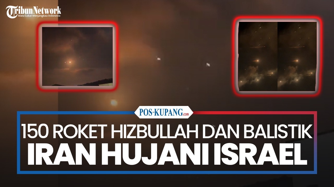 150 Roket Hizbullah Hujani Israel Utara, Iran Ikut Tembakkan Rudal Balistik