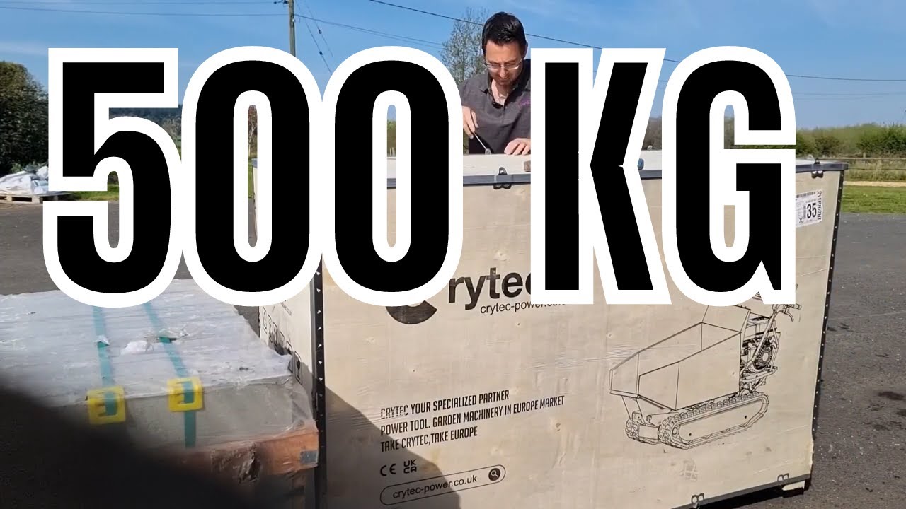 500 kg TRACKED POWER BARROW unboxing and first look.
