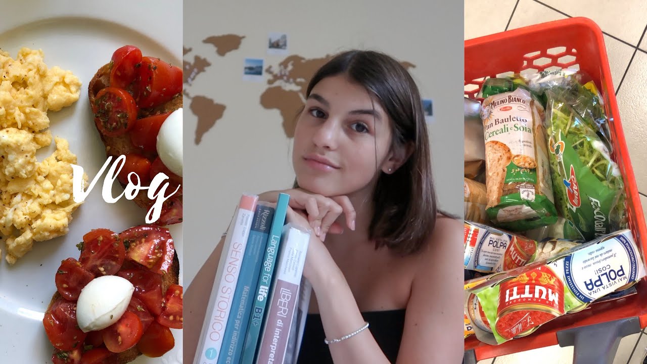 VLOG: Mini grocery shop&haul, Provo le uova strapazzate, Sistemo i libri | Valeria Martinelli