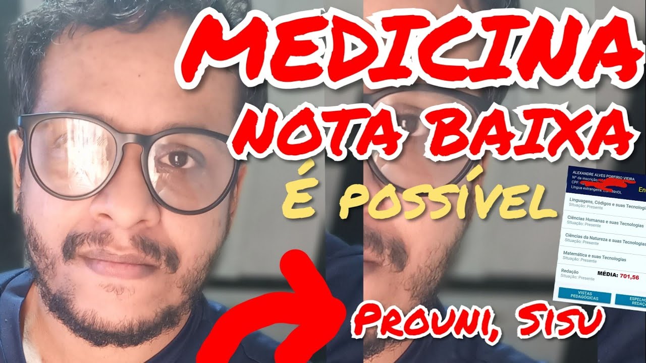 Como PASSAR EM MEDICINA mesmo com NOTA BAIXA no ENEM ?