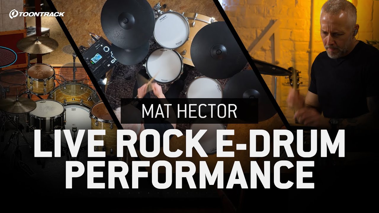 Live Rock E-drum Performance by Mat Hector | Superior Drummer 3, Fields of Rock SDX
