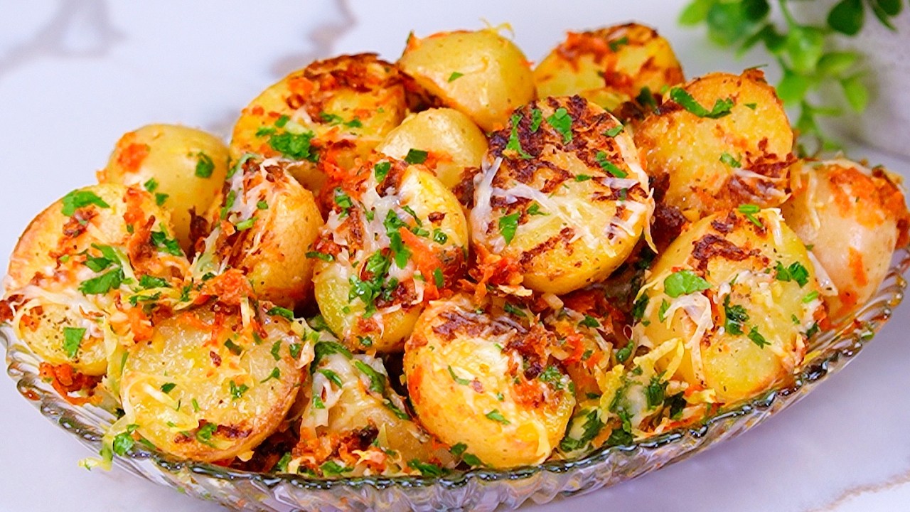 Kartoffeln mit Zwiebeln sind schmackhafter als Fleisch! Sie sind einfach und lecker!