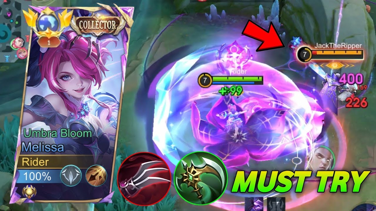 GLOBAL MELISSA TRY THIS BURST FULL DAMAGE HACK BUILD FOR 2025 (please try) - MELISSA BEST BUILD 2025